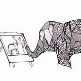 Elephant Painting Suda Paint Better sketch template