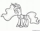 Coloring Luna Pony Little Princess Pages Comments sketch template