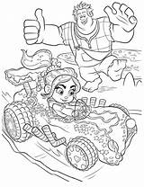 Wreck Coloring Pages Ralph sketch template