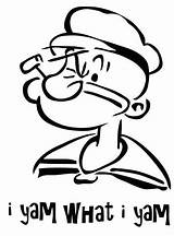 Popeye Sailor Man Coloring Drawing Pages Boat Drawings Cartoon Getcolorings Getdrawings Clip Clipart sketch template