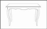 Coloring Furniture Table Tracing Pages Mathworksheets4kids sketch template