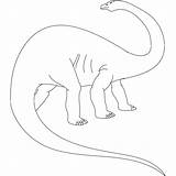 Apatosaurus Coloring Dinosaur Jurassic Pages Brontosaurus Categories sketch template