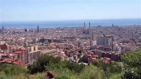 barcelona view vista de barcelona widok barcelona hd youtube