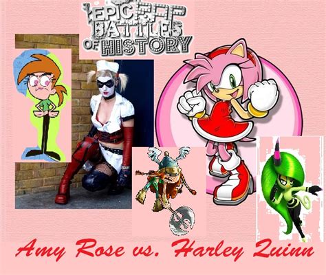 user blog ccarbe6062 amy rose vs harley quinn epic rap battles of history wiki