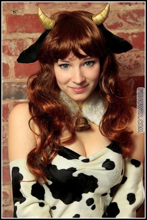 sexy cow cosplay cow woman funower anime video game