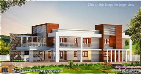 big contemporary home kerala home design  floor plans