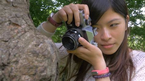 beautiful asian amateur photographer taking stock footage sbv 312511115