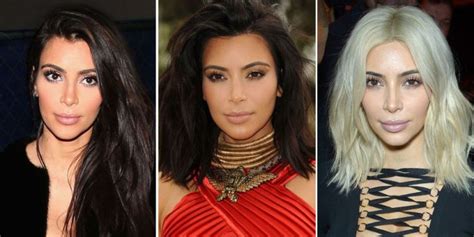 kim kardashian hair transformation