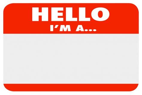 Pictures My Name Hello My Name Is Blank Blue Name Tag Sticker