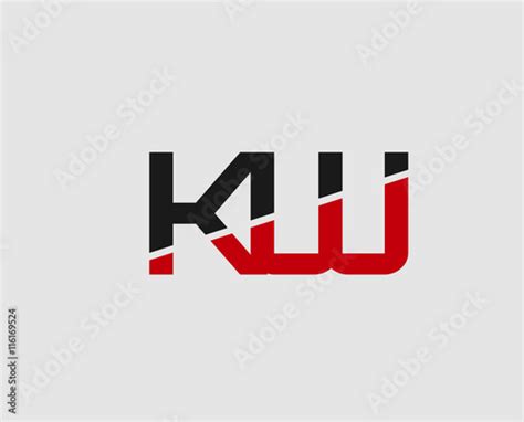 kw company linked letter logo stock image  royalty  vector files  fotoliacom pic