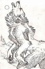 Werewolf Coloringfolder Werewolves sketch template