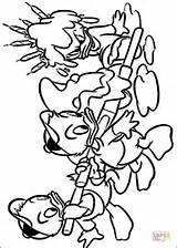 Coloring Pages Donald Huey Louie Duck Dewey Disney Printable Color Nephews Kwak Kwek Kwik Coloriage Coloringpages1001 Hellokids Les sketch template