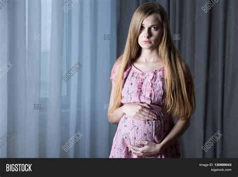 pregnant teenage girl image photo  trial bigstock