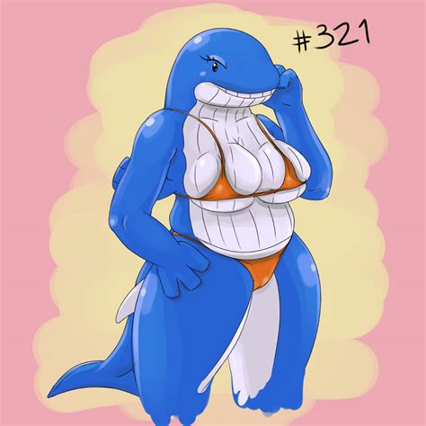 Rule 34 Anthro Bikini Blue Whale Cetacean Female Overweight