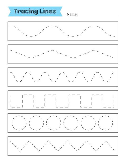 tracing lines worksheets worksheets