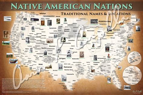 map   native north american nations   names  tribes called