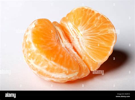 Tangerine Halves Fruit Fruit Clementine Half Citrus Fruit Peeled