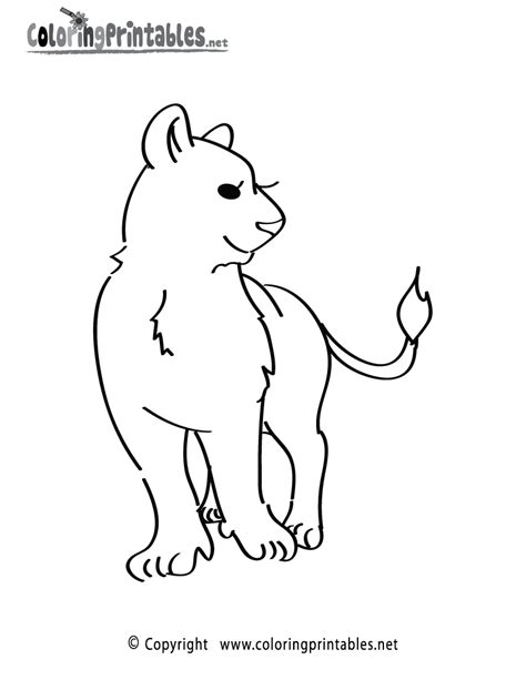 girl lioness coloring page   animal coloring printable