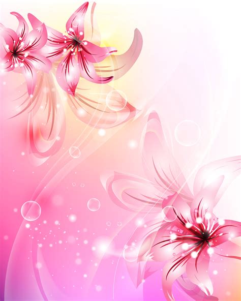 pink flowers background photo hd wide wallpaper