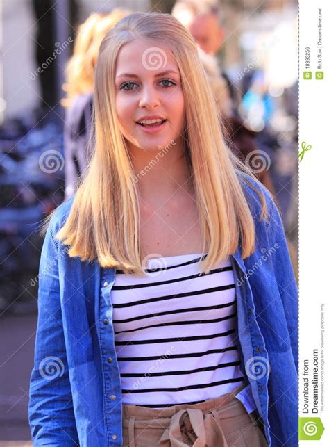 Dutch Girl In The Street Editorial Photo Image Of Clothes