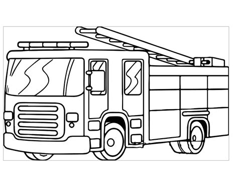 fire engines coloring pages