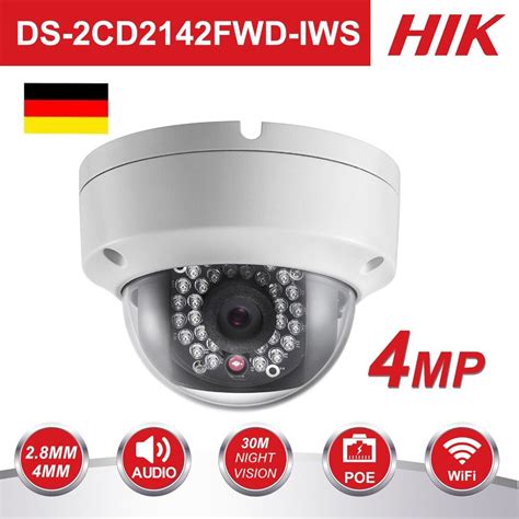 original hikvision wireless ip camera wifi mp poe security ip dome camera  cctv surveillance