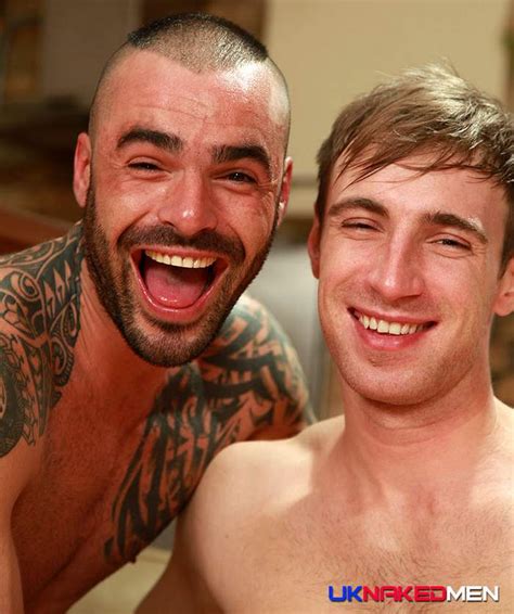 two gay porn stars kayden gray and cum soaked issac jones on the set of uk naked men