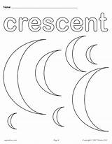 Coloring Crescent Shapes Pages Hexagon Shape Printable Basic Kids Preschoolers Worksheets Crescents Preschool Octagon Worksheet Color Getcolorings Print Getdrawings Toddlers sketch template