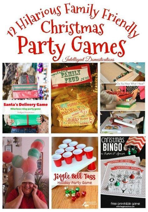 collage  christmas party games  pictures