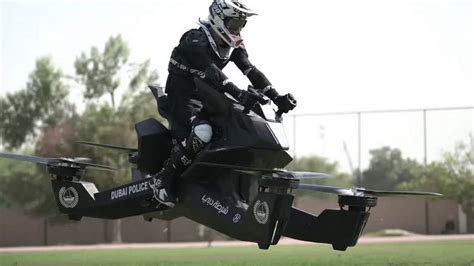 dubai police flying motorcycle video police     hoverbike web top news