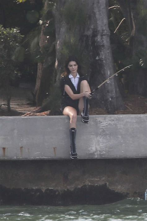 Kendall Jenner During A Photoshoot In Miami Beach 62