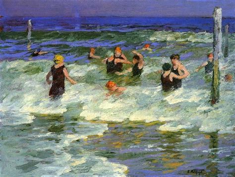 edward henry potthast bathers   surf painting framed paintings