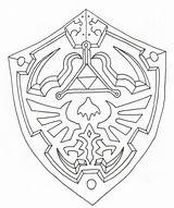 Shield Link Zelda Outline Drawing Legend Tattoo Drawings Deviantart Cosplay Choose Board Logo sketch template