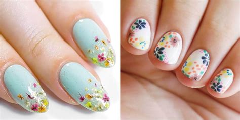 25 flower nail art design ideas easy floral manicures