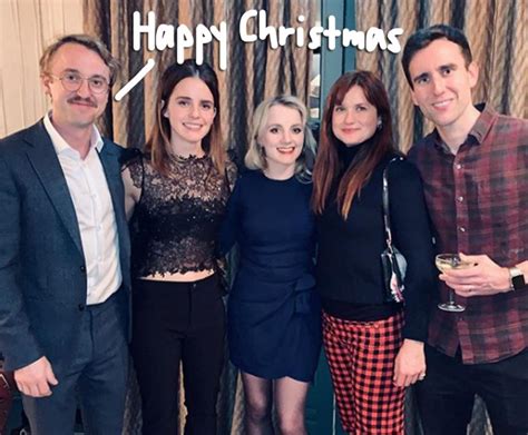 Harry Potter Cast Reunites For The Holidays With Emma Watson And Tom