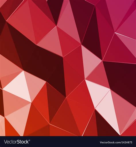 abstract geometric red triangle background vector image