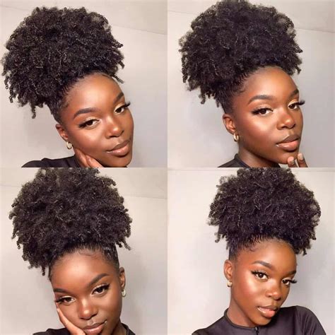 simple easy natural hairstyles  black women