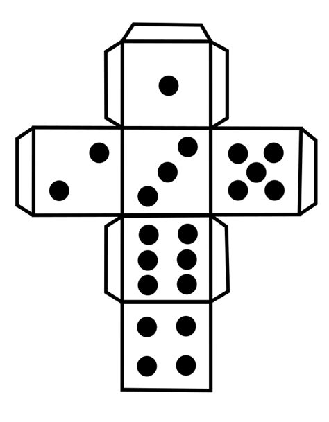 giant dice printable template