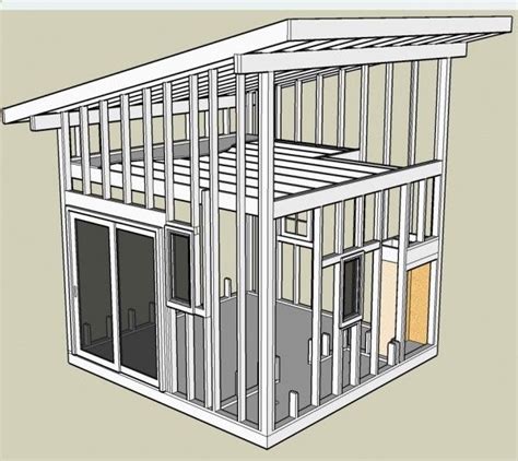 shed plans interior shed roof loft   build  small shed plans  designs