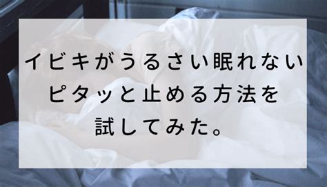 イビキがうるさい眠れない ピタッと止める方法を試してみた。 明日は何しよう？