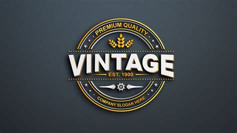 logo design premium custom logo design business logo vintage