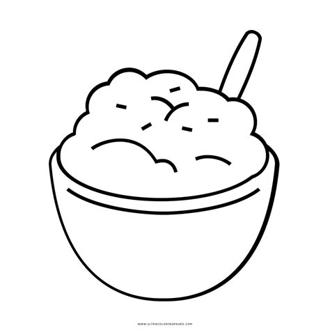 mashed potatoes coloring pages