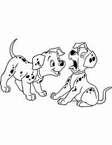 Coloring 101 Clipart Dalmatians Pages Puppies Disney Two Printable 102 Dogs Dog Dalmatian Clip Cliparts Print Playing 1001 Dalmation Coloringbay sketch template