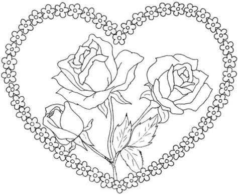 mothers day girl heart coloring page turkau