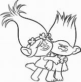 Trolls Coloring Pages Branch Wonderful sketch template