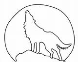 Wolf Moon Howling Drawing Step Simple Drawings Wolves Coloring Pages Clip Clipart Draw Clipartbest Drawn Cliparts Stencils Imgarcade sketch template