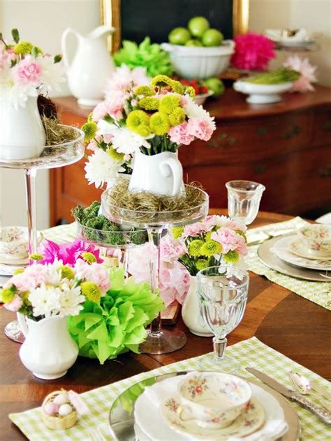 easter table decorations  settings hgtv