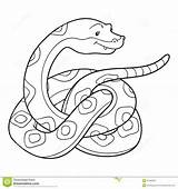 Serpente Serpent Ispirazione Striscia Vettoriale sketch template