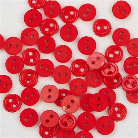 red micro mini buttons buttons basic craft supplies craft supplies factory direct craft