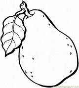 Pear Cartoon Pears Coloring Pages sketch template